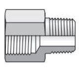 Pipe Adapter - NPT/NPTF to Metric Straight Thread - Straight